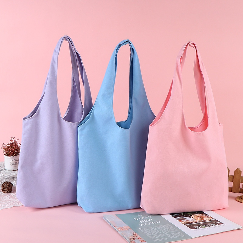 Makukulay na Custom Shoulder Canvas Tote Bag