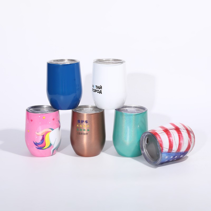 Custom na 3D Full‑Wrap Print Insulated Wine Tumbler