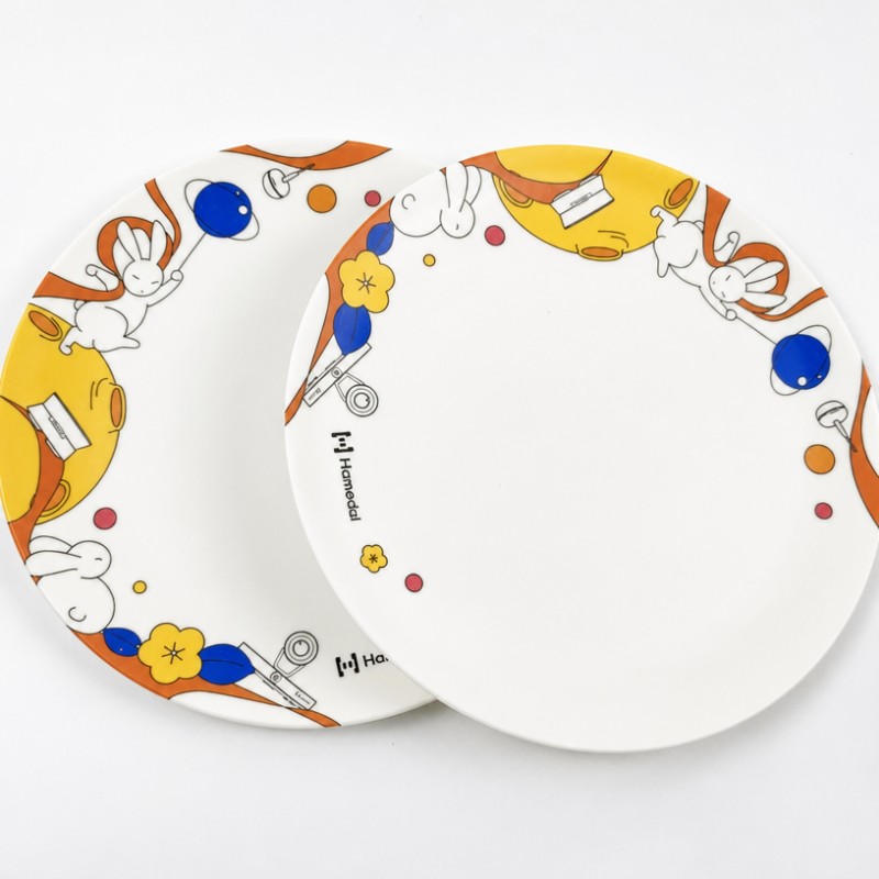 Custom na Bamboo Fiber Ins-Style Salad Fruit Plate