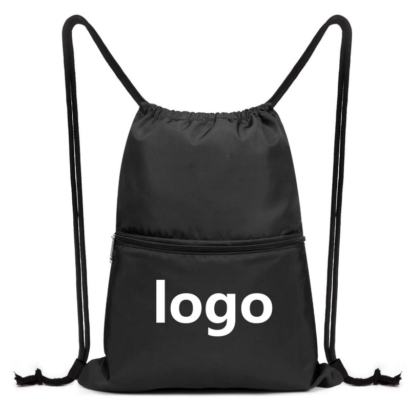 Custom na Logo Drawstring Backpack Sports Sack Bag