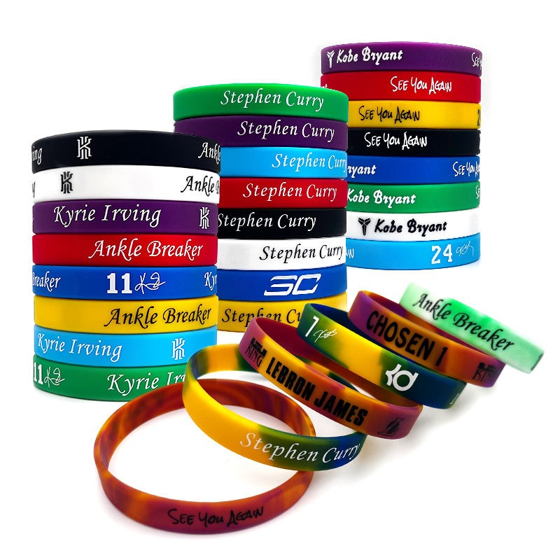 Custom na Silicone Sports Wristbands