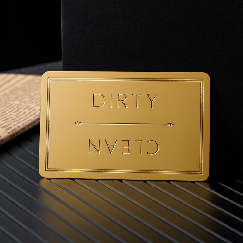 Custom na Metal Business Card Laser Engraved Metal Card