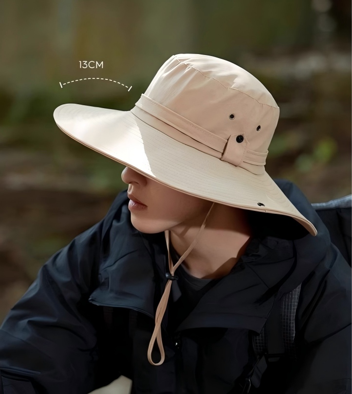 Wide Brim Foldable Outdoor Bucket Hat
