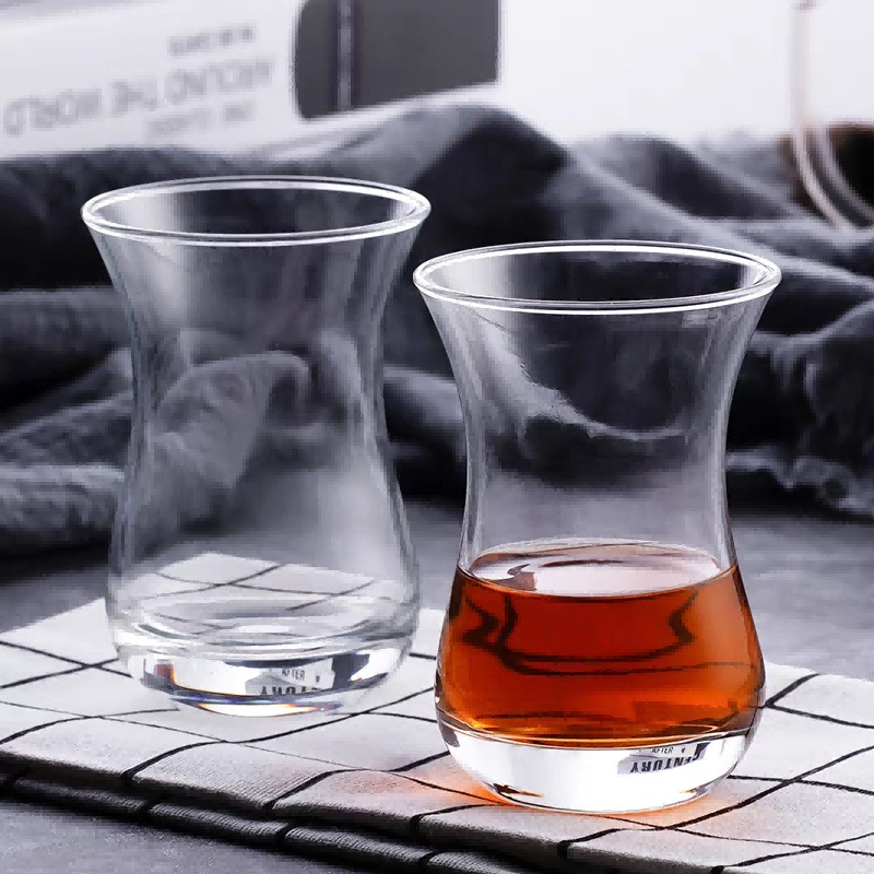 Classic Waisted Turkish Glass Tea Cup
