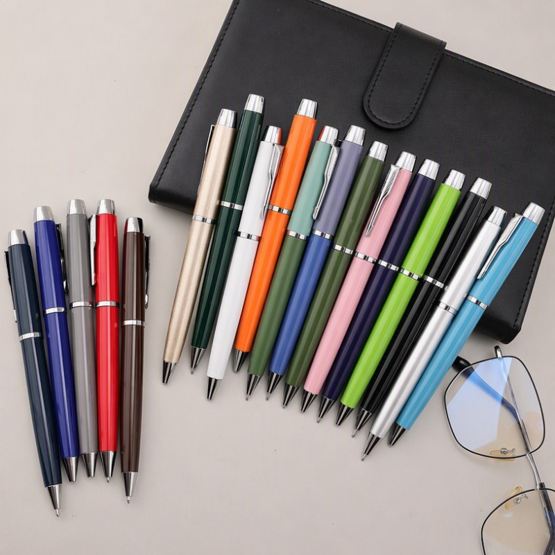 Metal Click Ballpoint na Custom na Logo ng Business Office Gift Pen