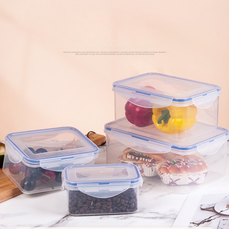 Mga Plastic Food Storage Container na may Airtight Lid