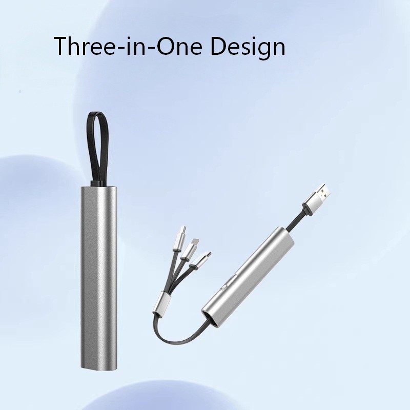 Maaaring iurong 3 sa 1 Multi USB Charging Cable