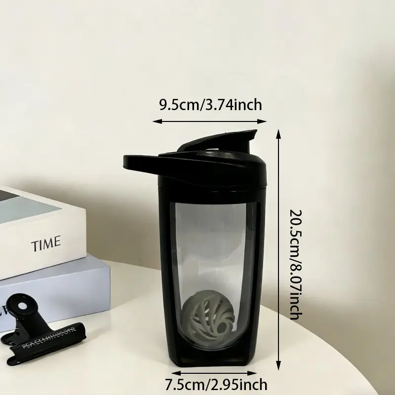Square Double-Wall Protein Shaker Bottle