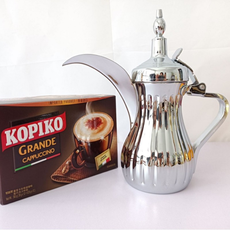 Stainless Steel Arabic Dallah Pot Gitnang Silangan Coffee Tea Server